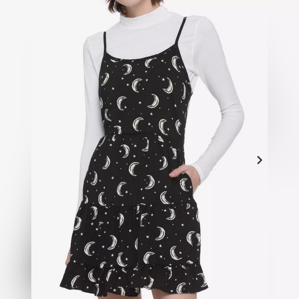 Hot Topic Crescent Moons Dress Size Juniors L